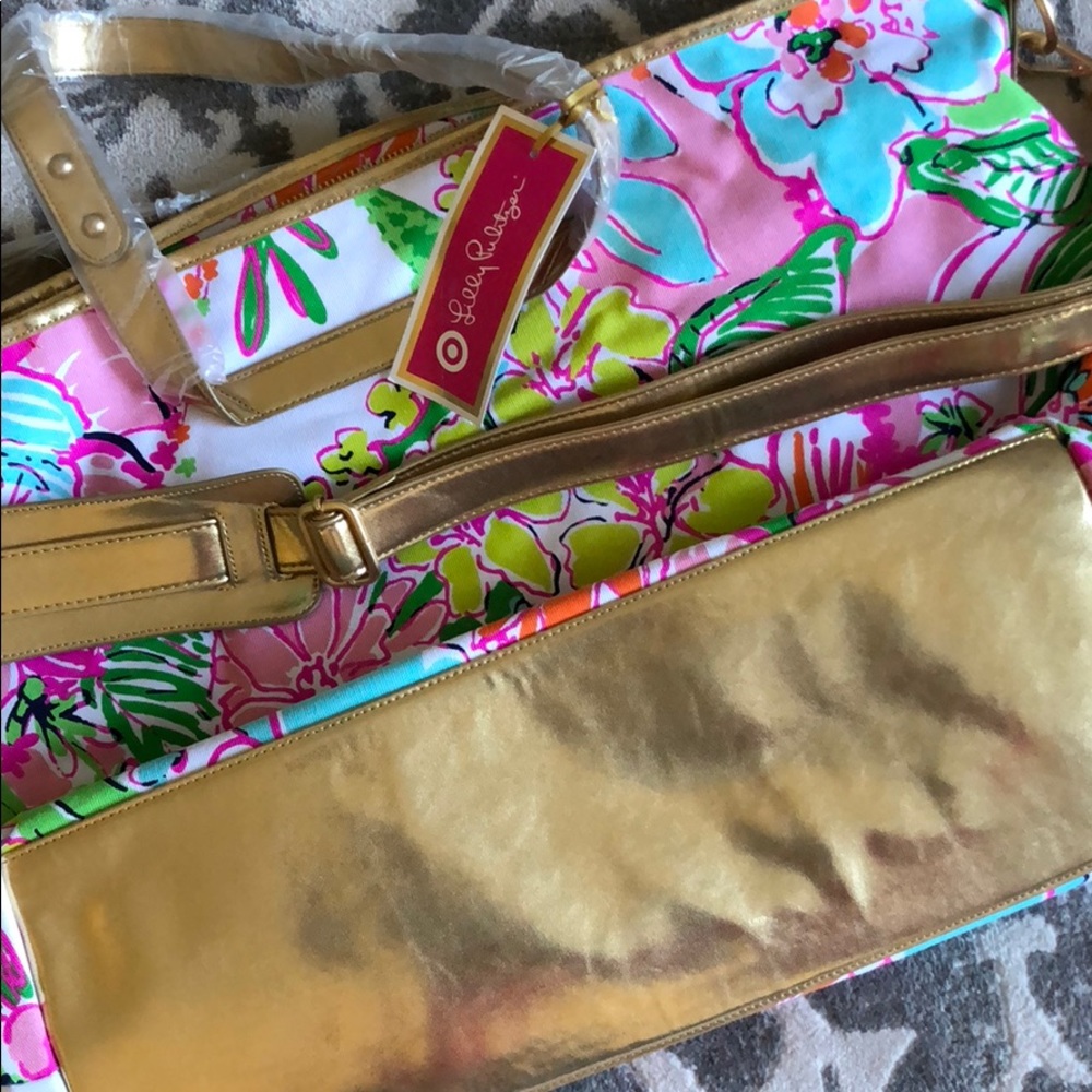 NWT Lilly Pulitzer for Target large canvas bag